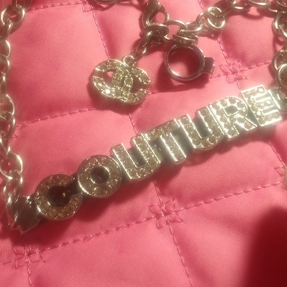 Couture slide necklace CC & Ring charms